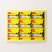 おもしろい黄色 ジグソーパズル (横)