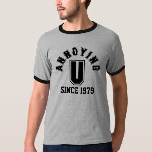 おもしろい黒い悩む人のティー Tシャツ