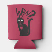 おもしろい黒猫の罪のないジョーク赤い漫画 缶クーラー (裏面)