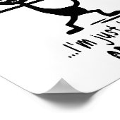 おもしろい黒猫ミームおもしろいキャットパン ポスター (角)