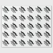 おもしろい黒髭カスタム誕生日 ラッピングペーパー (フラット)