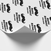 おもしろい黒髭カスタム誕生日 ラッピングペーパー (角)