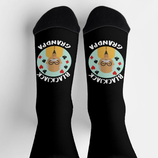 おもしろい黒 ソックス (上部)