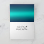 おもしろい鼻くそ野郎 カード (内部)