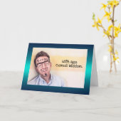 おもしろい鼻くそ野郎 カード (黄色い花)