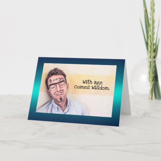 おもしろい鼻くそ野郎 カード (正面)