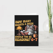 おもしろい６７猫ヴィンテージＴシャツを読む カード (正面)