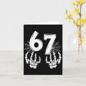 おもしろい67 デザイン カップル カード (黄色い花)