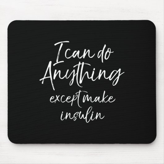 おもしろい1型糖尿病性糖尿病 マウスパッド (正面)