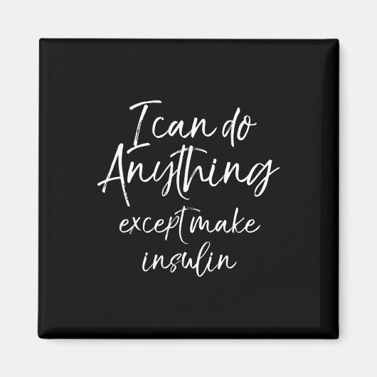 おもしろい1型糖尿病性糖尿病 マグネット (正面)