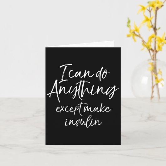 おもしろい1型糖尿病性贈与用糖尿病 カード (黄色い花)