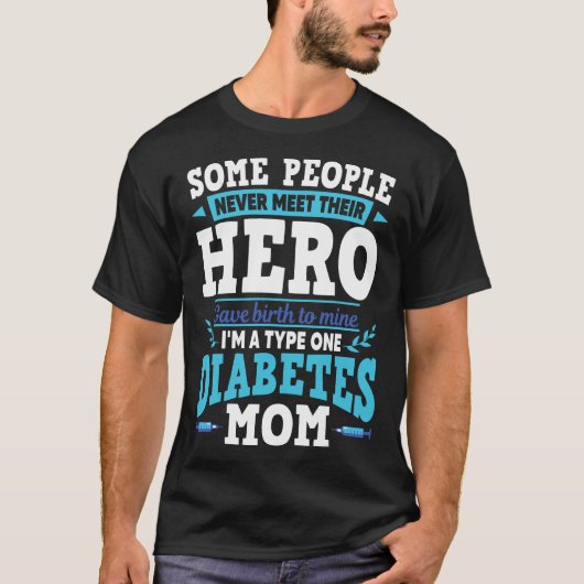 おもしろい1型糖尿病T1D糖尿病認識度 Tシャツ (正面)