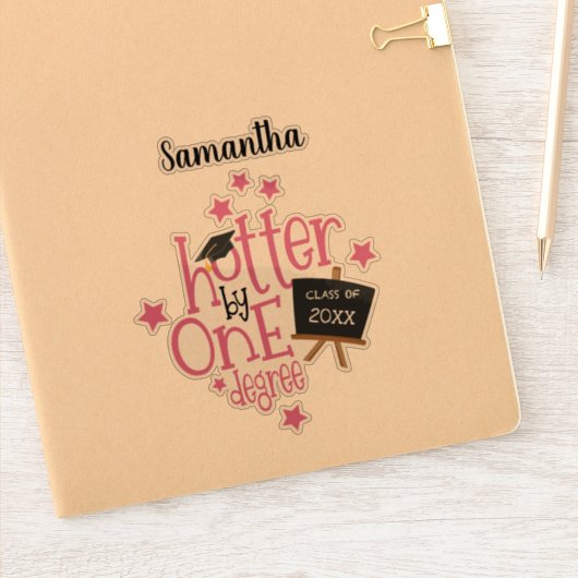 おもしろい1学位記年級卒業 シール (ノートブック)