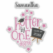 おもしろい1学位記年級卒業 シール (正面)