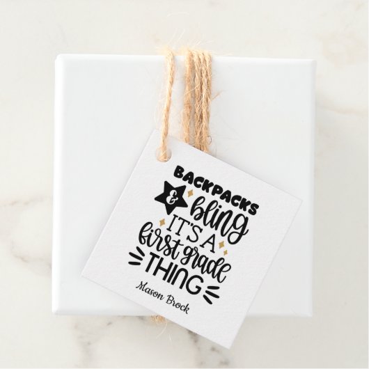 おもしろい1年生のギフトパーソナライズされた品 フェイバータグ (インサイチュ)