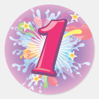 おもしろい1爆破シール ラウンドシール