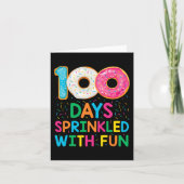 おもしろい100日におもしろいドーナツスクールを振教える カード (正面)