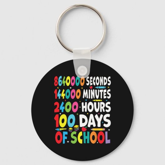 おもしろい100日の学校の衣装の数学先生Bo キーホルダー (正面)