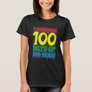 おもしろい100日の第生き延び3級先生の状態 Tシャツ