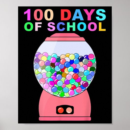 おもしろい100日のGumbyll Machine 子供へ Te ポスター (正面)