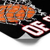 おもしろい100日スクールバスケットボール先生学生 ポスター (角)