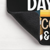 おもしろい100日目の学校先生100日コーヒー マウスパッド (コーナー)