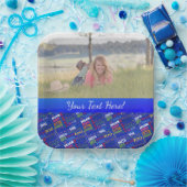 おもしろい100th誕生日パーティモノグラパーソナライズされたム ペーパープレート (パーティー)