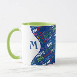 おもしろい100th誕生日パーティモノグラパーソナライズされたム マグカップ