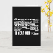 おもしろい11歳素晴らし生誕生会 カード (黄色い花)