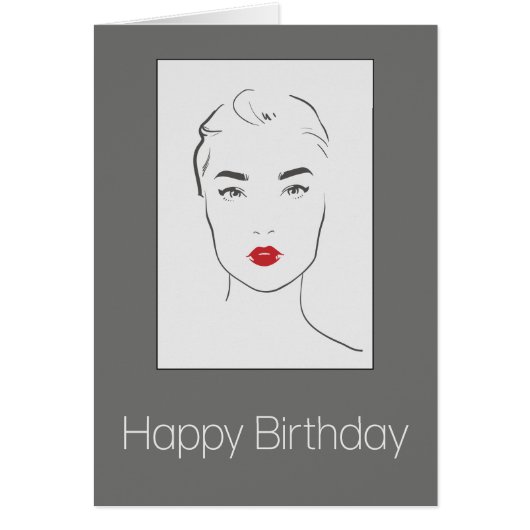 "おもしろい2週間遅れ"遅延誕生日カード (正面)