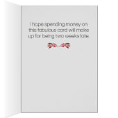 "おもしろい2週間遅れ"遅延誕生日カード (内側 (右))