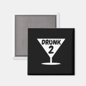おもしろい2飲パーティーのハロウィーンの衣装 マグネット (正面/裏面)