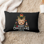 おもしろい2020年のクリスマス・ツリー・ヨークシャーの仮装 ランバークッション (ブランケット)