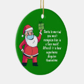 おもしろい2020年オーナメントサンタ セラミックオーナメント (右)
