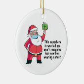 おもしろい2020年オーナメントサンタinファセマスク セラミックオーナメント (右)