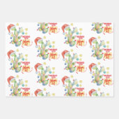 おもしろい2020年クリスマスサボテン ラッピングペーパーシート (正面3)