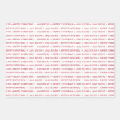 おもしろい2020最低メリークリスマスキャンディレッド ラッピングペーパーシート (正面3)