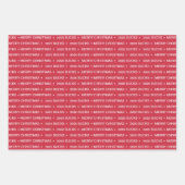 おもしろい2020最低メリークリスマスキャンディレッド ラッピングペーパーシート (正面)