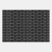 おもしろい2020最低メリークリスマスブラック ラッピングペーパーシート (正面)