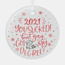 おもしろい2022吸が私の度得の形見 ガラスオーナメント