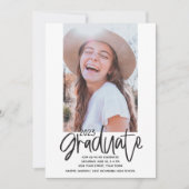 おもしろい2023卒業パーティフォト招待状 招待状 (正面)