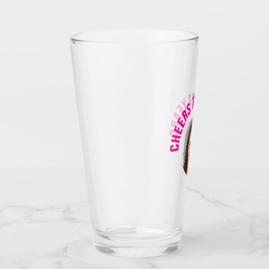 おもしろい21歳の誕生日カスタム文字写真 タンブラーグラス (右)