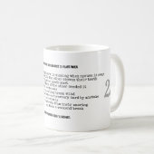 おもしろい25結婚周年パーソナライズされた コーヒーマグカップ (正面右)