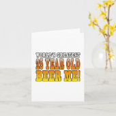 おもしろい25誕生日:世界最高の25年 カード (黄色い花)