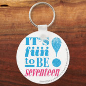 おもしろい2 B 17 – アクア キーホルダー (正面)