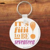 おもしろい2 B 17 – オレンジ キーホルダー (正面)