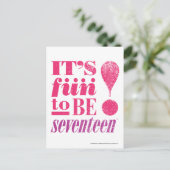 おもしろい2 B 17 – マゼンタ ポストカード (スタンド正面)