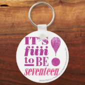 おもしろい2 B 17 – 紫 キーホルダー (正面)