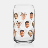 おもしろい3カスタム子供の写真のパパ ガラス缶 (左)