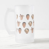 おもしろい3カスタム子供の写真のパパ フロストグラスビールジョッキ (左)